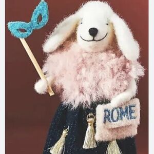 - Anthropologie travel poodle ornament new with tags “ Rome”